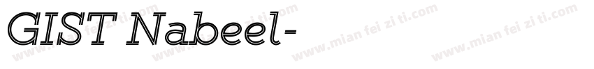 GIST Nabeel字体转换